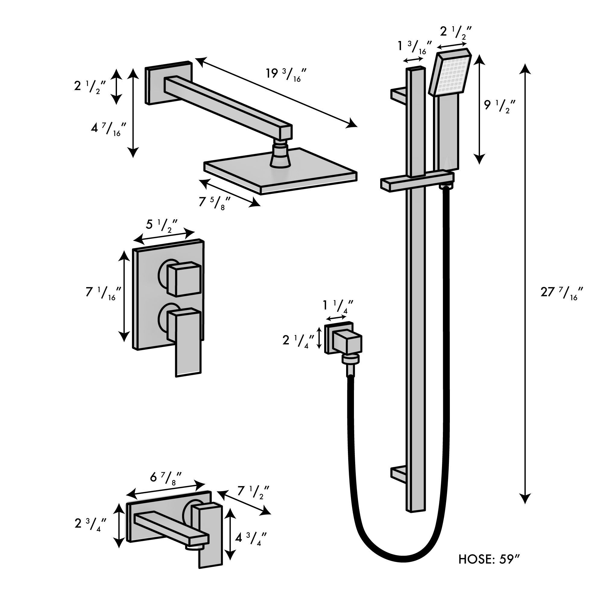 ZLINE Emerald Bay Thermostatic Shower System with Body Jets (EMBY-SHS- -  The Range Hood Store