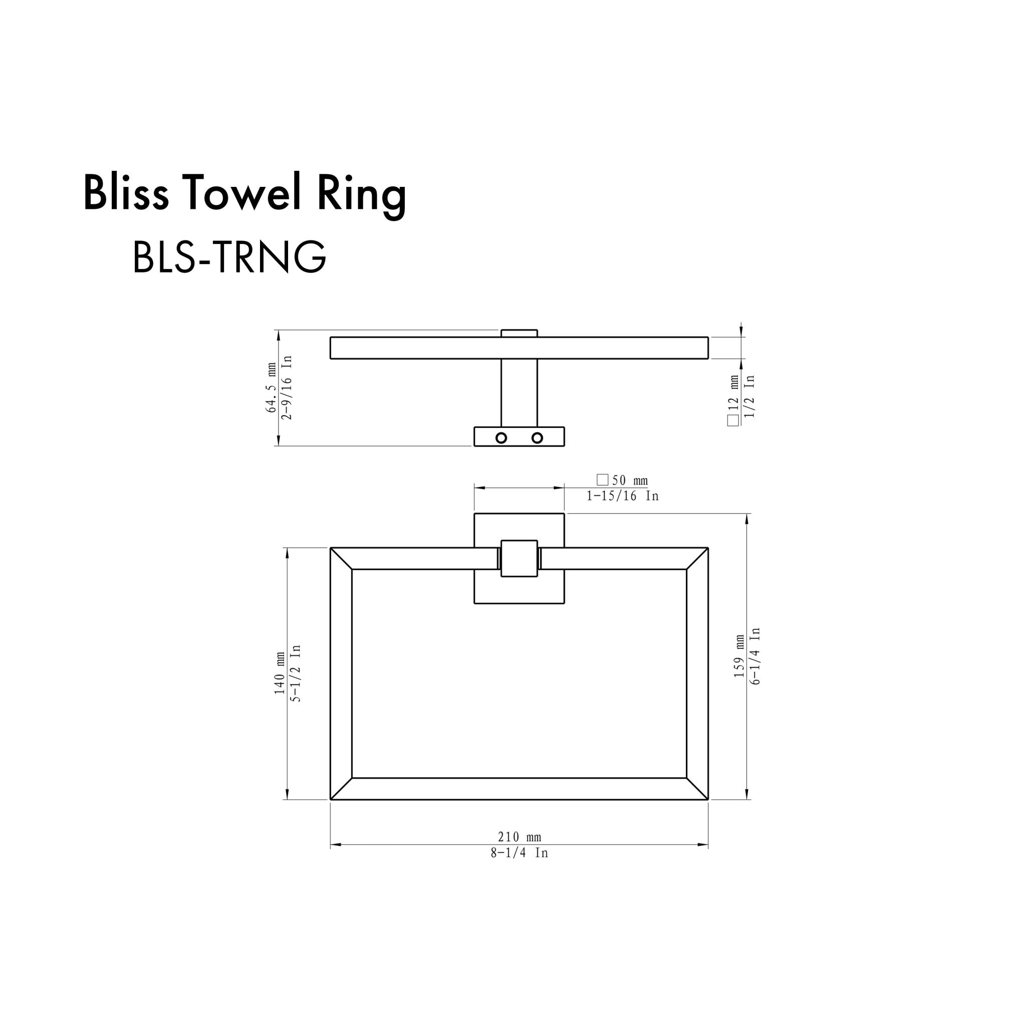 ZLINE Bliss Towel Ring (BLS-TRNG) - Rustic Kitchen & Bath - Towel Holder - ZLINE Kitchen and Bath