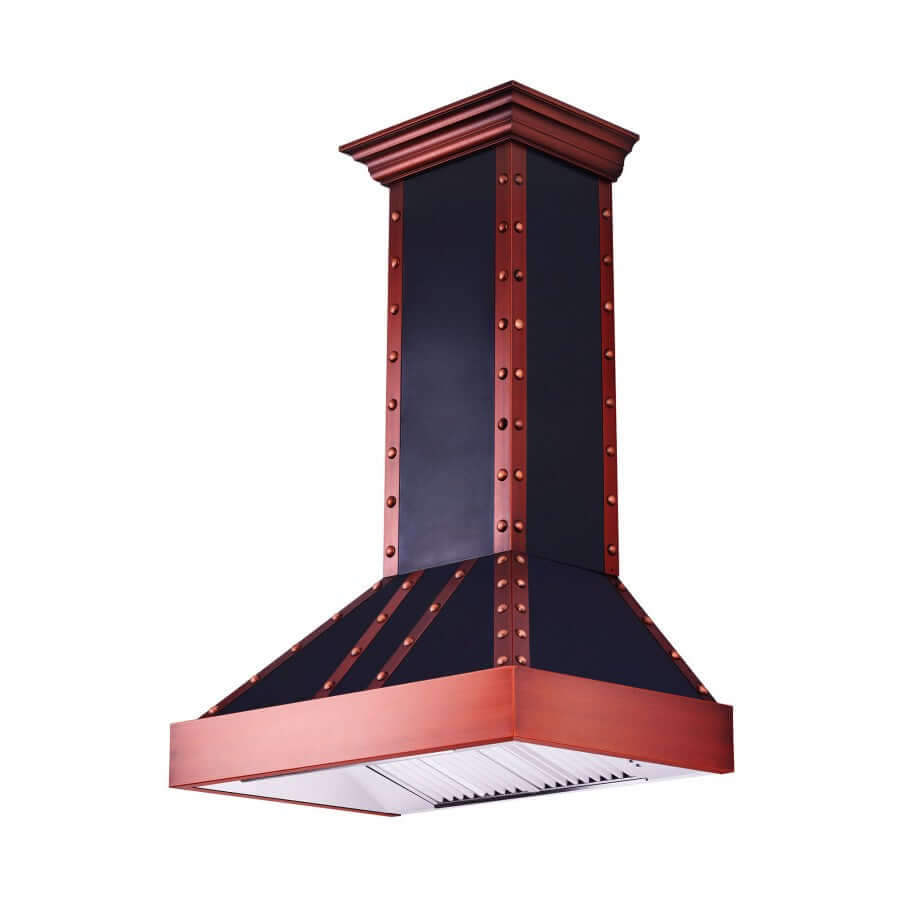 ZLINE 36 Range Hood - Oil-Rubbed Bronze with Copper Rivet Accents  (655-BCCCC-36) - Default Title - The Range Hood Store in 2023