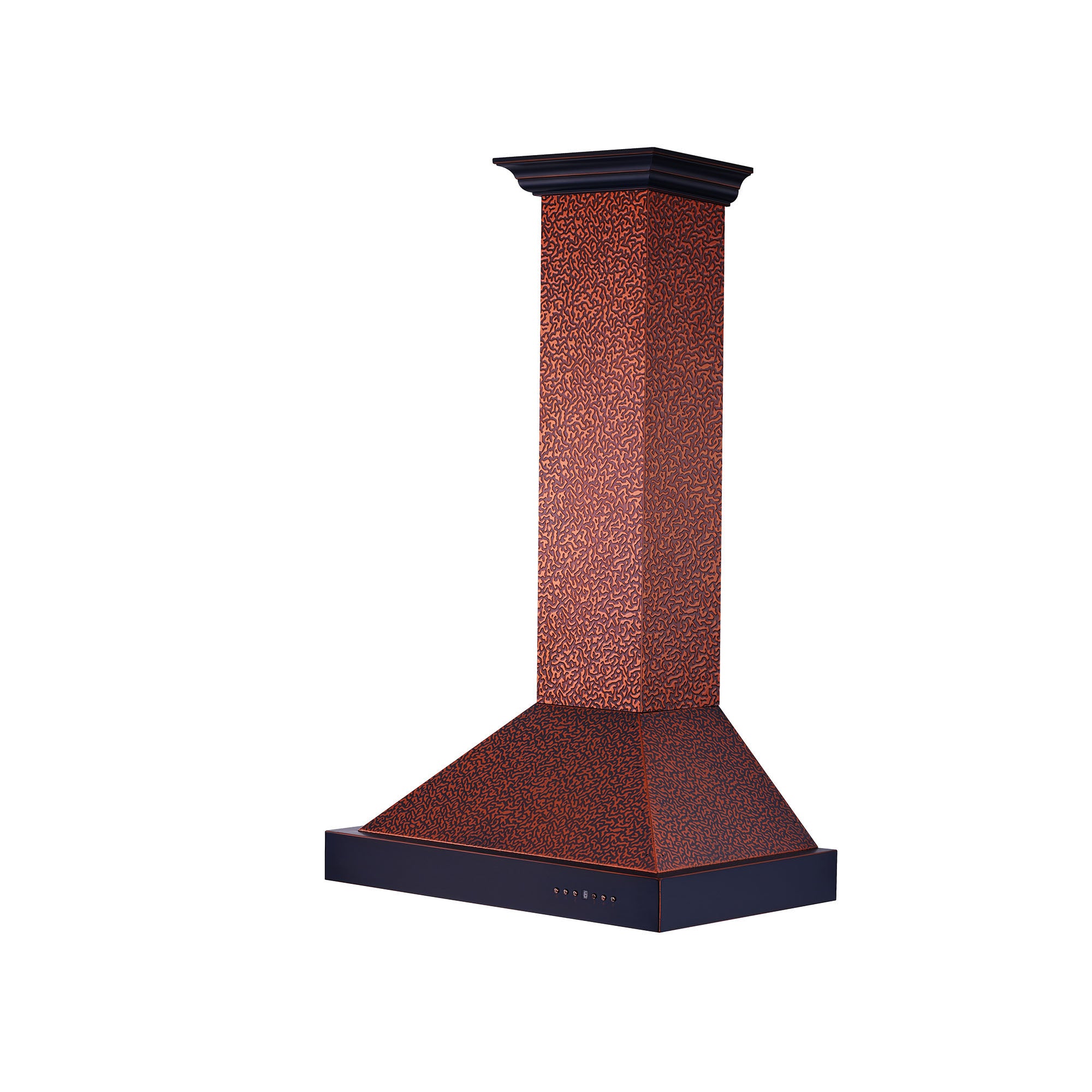 ZLINE Designer Series Wall Mount Range Hood in Embossed Copper with Size Options (KB2-EBXXX) 48 inch