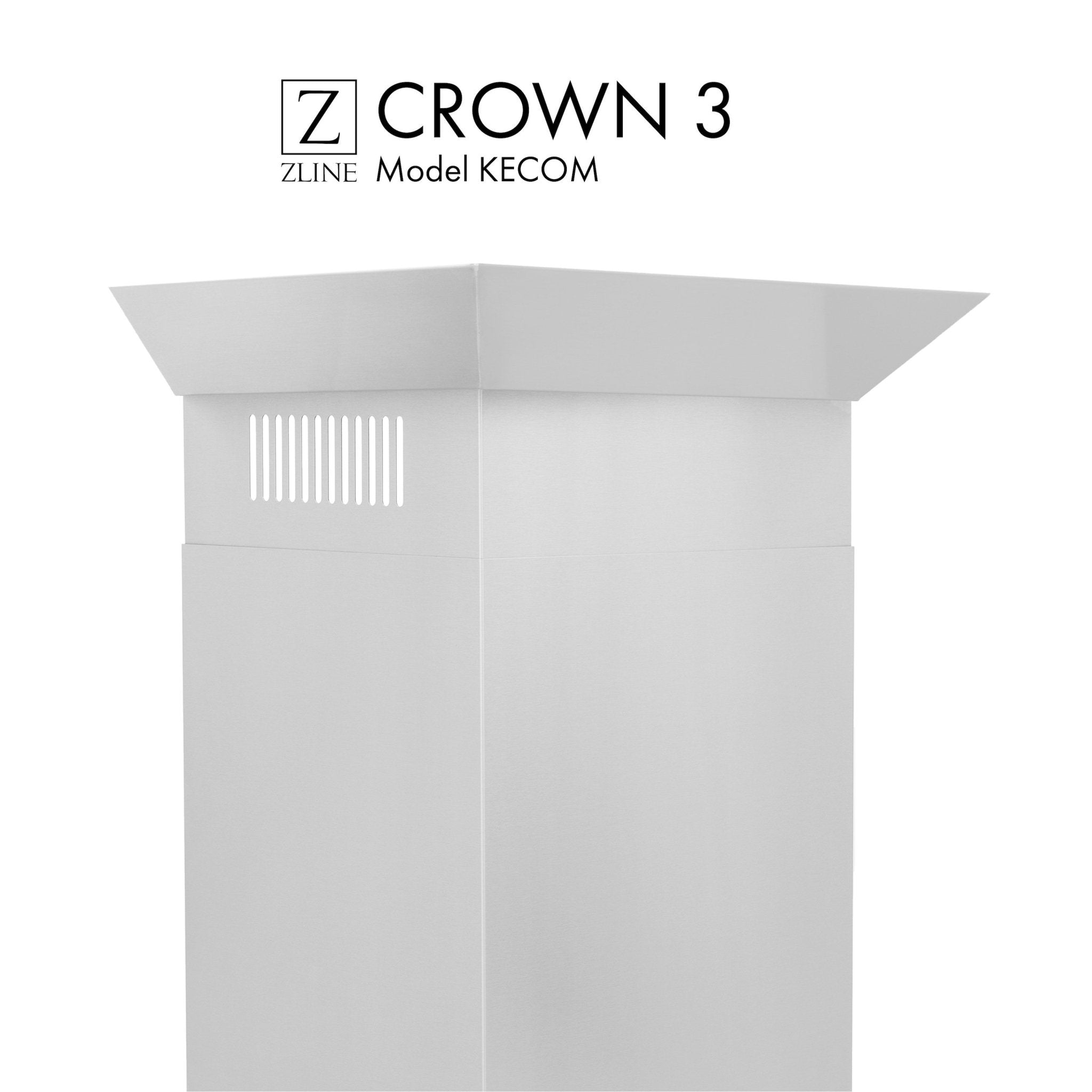ZLINE Crown Molding #3 For Wall Range Hood (CM3-KECOM) - Rustic Kitchen & Bath - Range Hood Accessories - ZLINE Kitchen and Bath