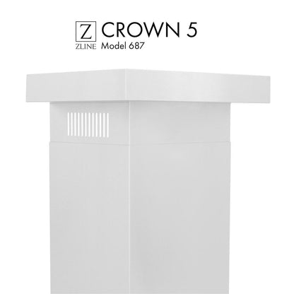 ZLINE Crown Molding #5 For Wall Range Hood (CM5-687)