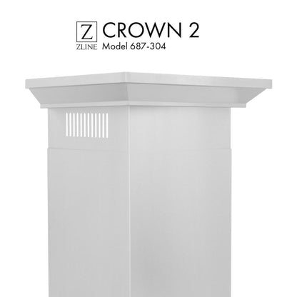 ZLINE Crown Molding Profile 2 for Wall Mount Range Hood (CM2-687-304)