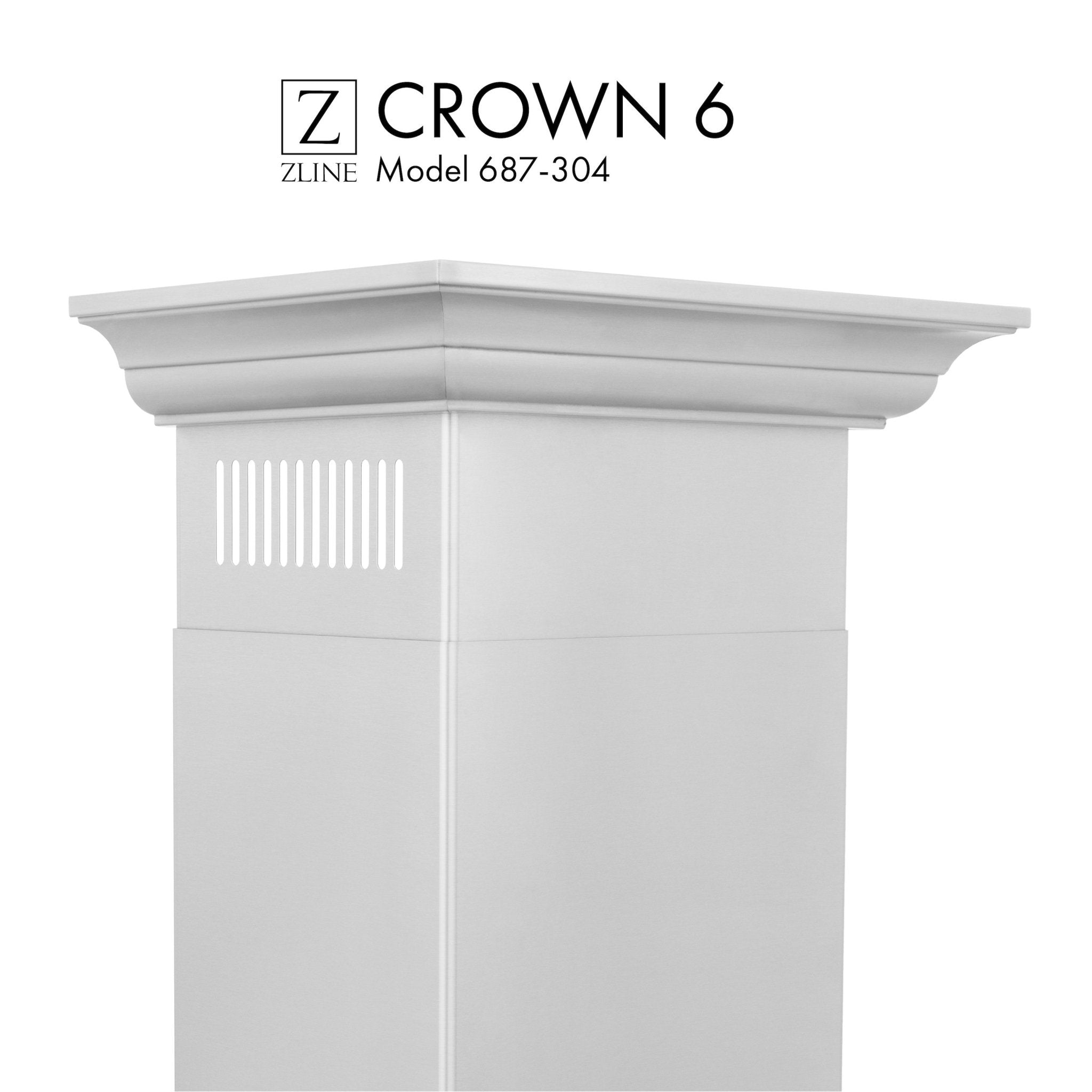 ZLINE Crown Molding Profile 6 for Wall Mount Range Hood (CM6-687-304) - Rustic Kitchen & Bath - Range Hood Accessories - ZLINE Kitchen and Bath