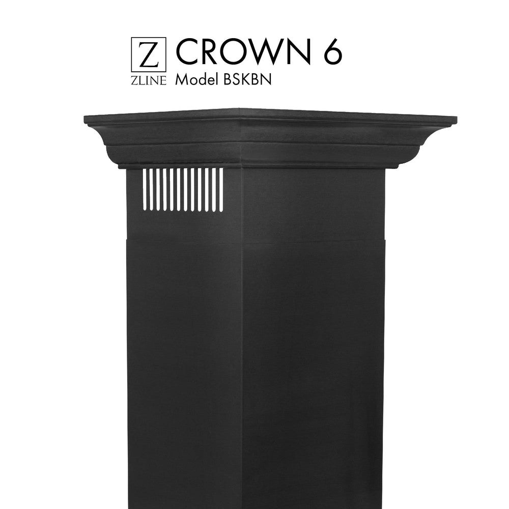 ZLINE Crown Molding Profile 6 for Wall Mount Range Hood (CM6-BSKBN) - Rustic Kitchen & Bath - Range Hood Accessories - Rustic Kitchen & Bath