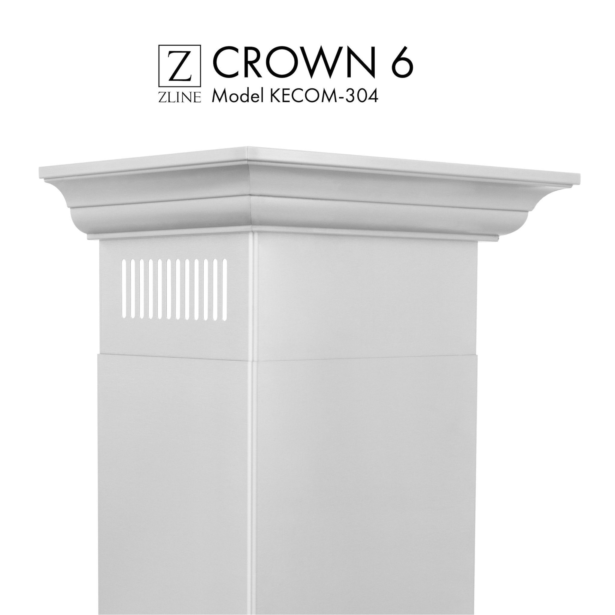 ZLINE Crown Molding Profile 6 for Wall Mount Range Hood (CM6-KECOM-304) - Rustic Kitchen & Bath - Range Hood Accessory - ZLINE Kitchen and Bath