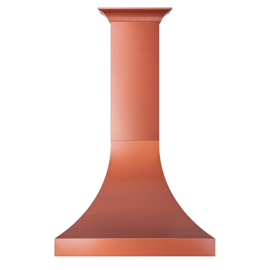ZLINE Designer Series Copper Finish Wall Range Hood (8632C) front.