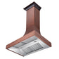 Side under of ZLINE Designer Series Hand-Hammered Copper Finish Wall Mount Range Hood (8632H)