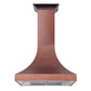 Front of ZLINE Designer Series Hand-Hammered Copper Finish Wall Mount Range Hood (8632H)