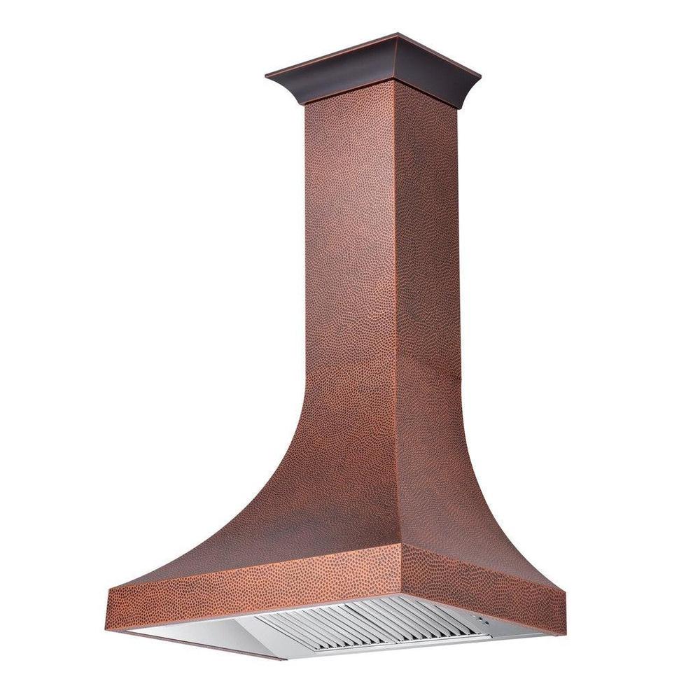 ZLINE Designer Series Hand-Hammered Copper Wall Mount Range Hood (8632H) main image.