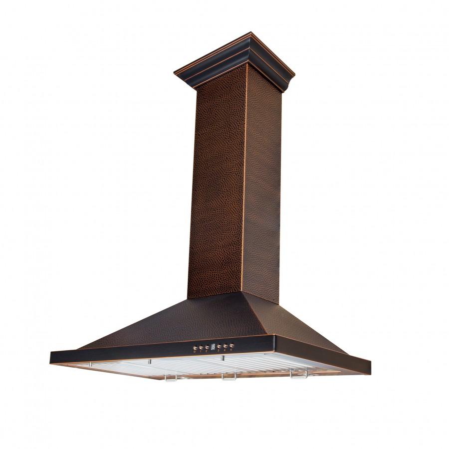 ZLINE Designer Series Hand-Hammered Copper Wall Mount Range Hood (8KBH) main image.
