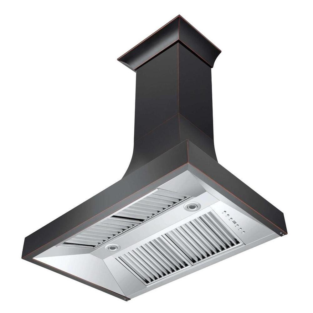 ZLINE Designer Series Oil-Rubbed Bronze Wall Range Hood (8632B) 