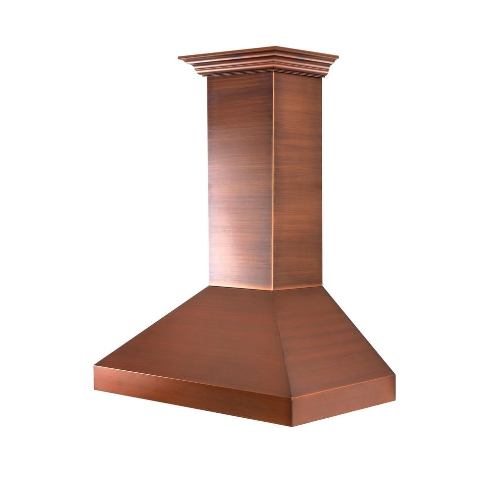 ZLINE Convertible Designer Series Copper Wall Mount Range Hood (8667C) 
