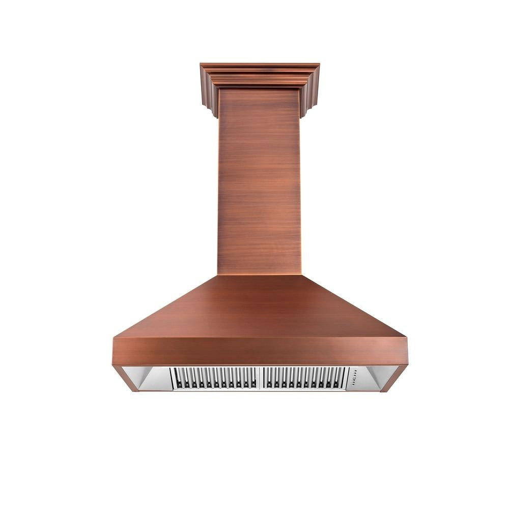 ZLINE Convertible Designer Series Copper Wall Mount Range Hood (8667C) 