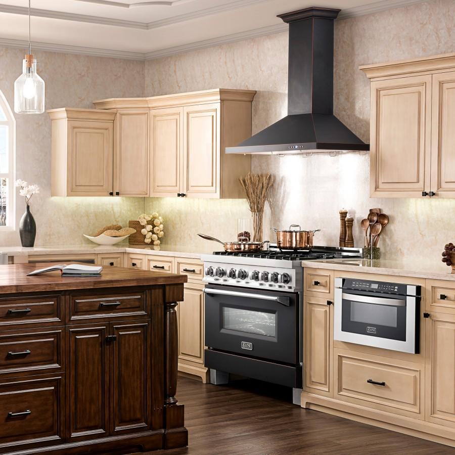 ZLINE Designer Series Oil-Rubbed Bronze Wall Mount Range Hood (8KBB) 