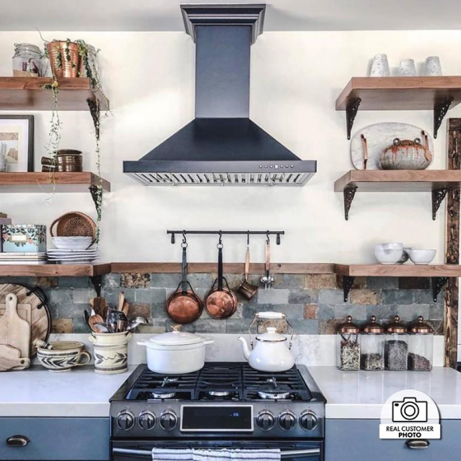 ZLINE Designer Series Oil-Rubbed Bronze Wall Mount Range Hood (8KBB) 