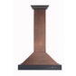 ZLINE Ducted Vent Designer Series Wall Mount Range Hood in Hand-Hammered Copper (KB2-HBXXX) front.