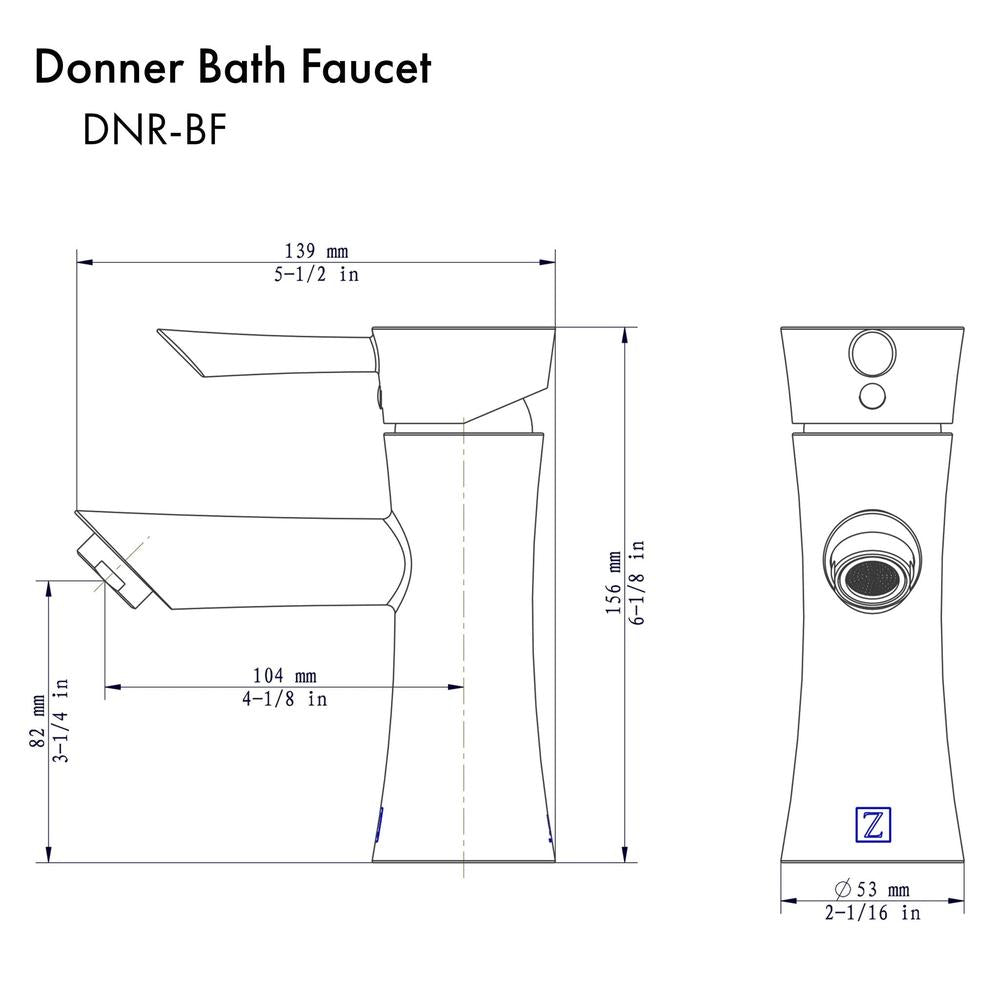 ZLINE Donner Bath Faucet in Chrome (DNR-BF-CH) 