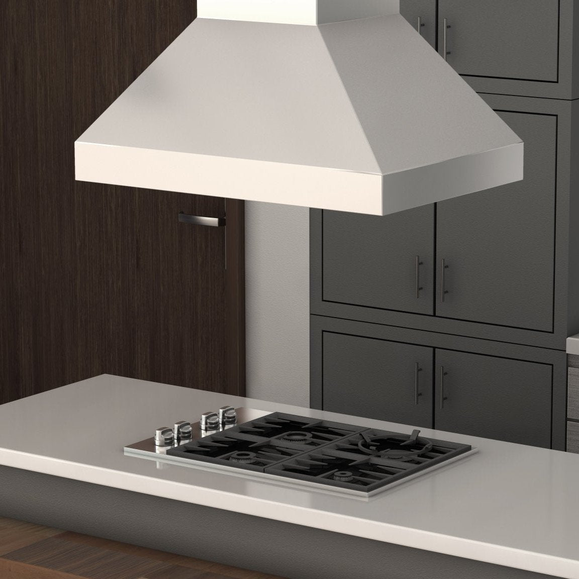 ZLINE Remote Blower Island Mount Range Hood in Stainless Steel (597i-R) 