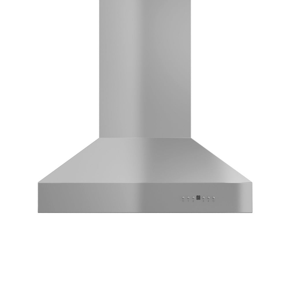 ZLINE Remote Blower Island Mount Range Hood in Stainless Steel with 400 and 700 CFM Options (697i-RD) front.