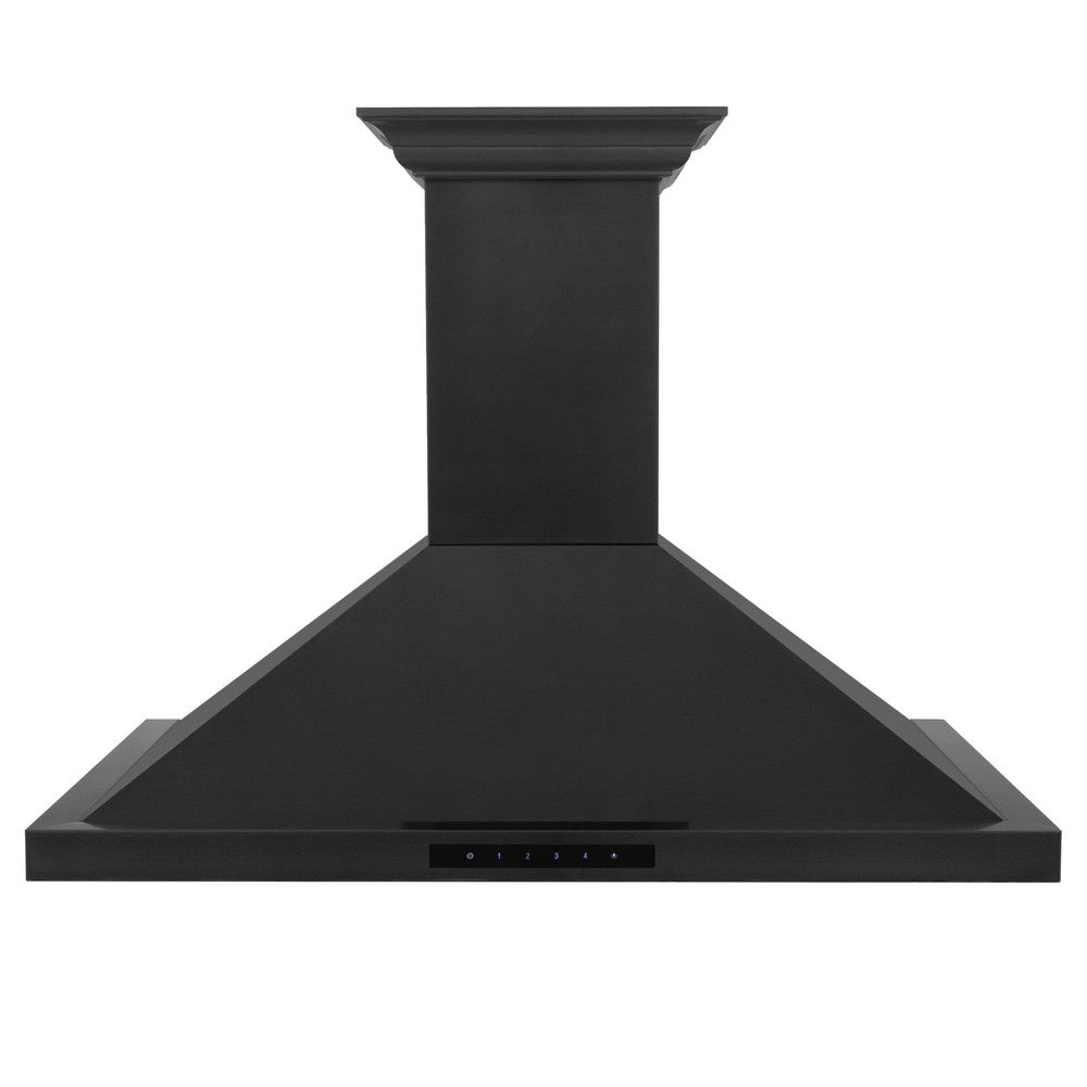 ZLINE Ducted Vent Wall Mount Range Hood in Black Stainless Steel with Built-in CrownSound™ Bluetooth Speakers (BSKBNCRN-BT) - Rustic Kitchen & Bath - Range Hood Accessories - ZLINE Kitchen and Bath