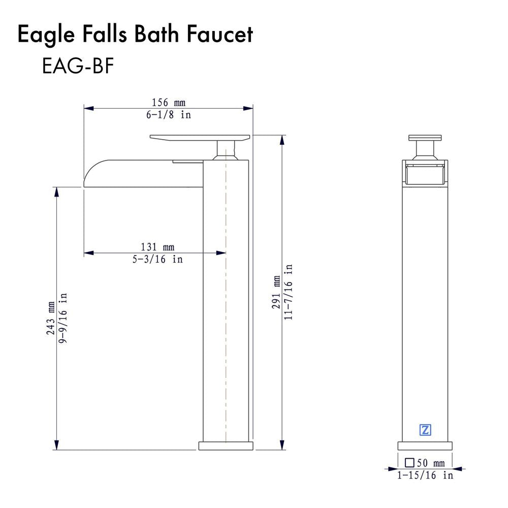 ZLINE Eagle Falls Bath Faucet (EAG-BF) 