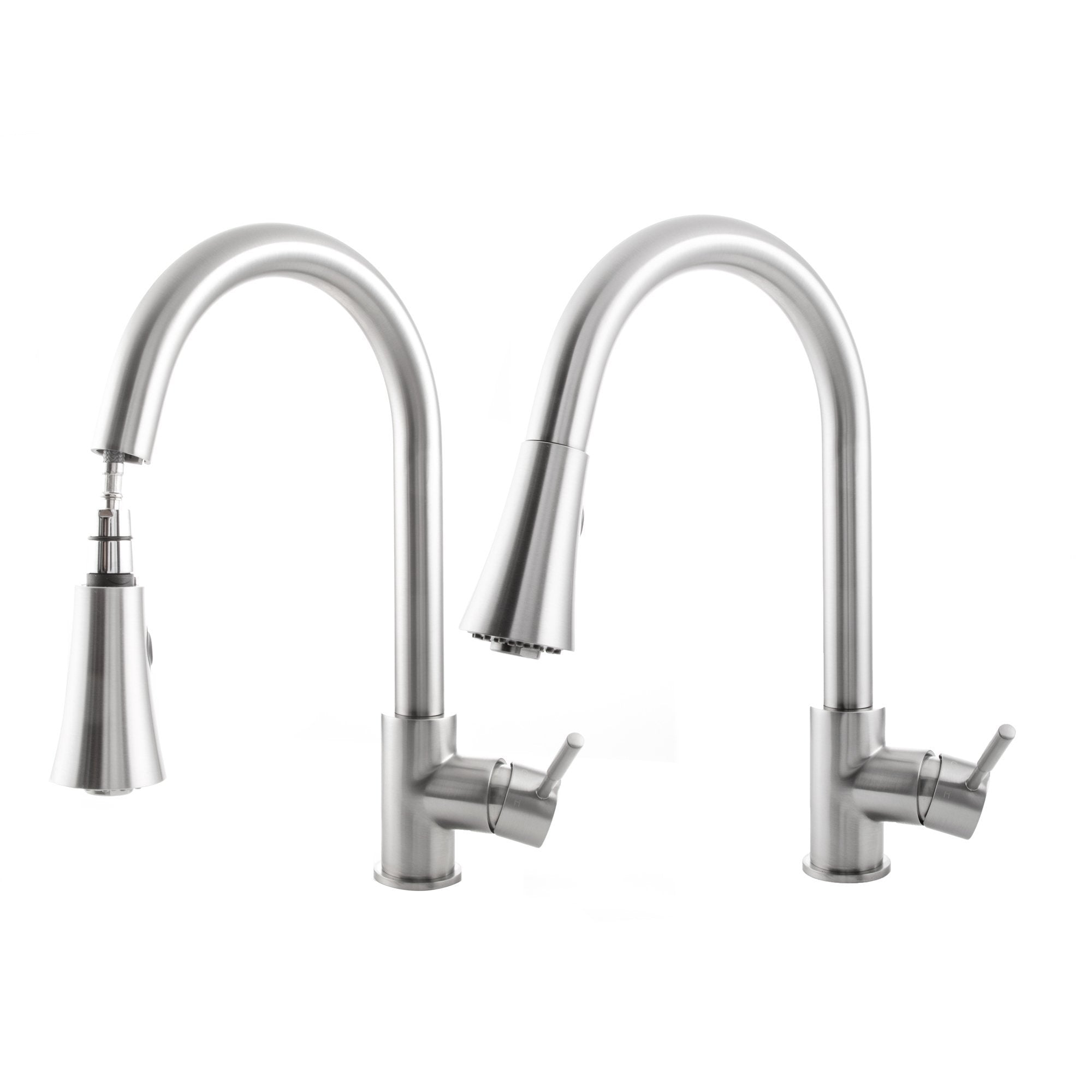 ZLINE Edison Kitchen Faucet (EDS-KF) with pull down spray side by side