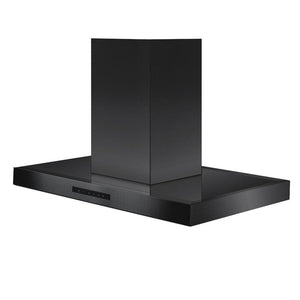 ZLINE Convertible Island Mount Range Hood in Black Stainless Steel (BSKE2iN) side.