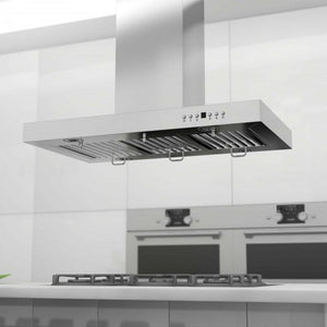ZLINE Convertible Vent Island Mount Range Hood in Stainless Steel (KE2i) 