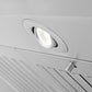 ZLINE Ducted Vent Island Mount Range Hood in Stainless Steel with Built-in ZLINE CrownSound Bluetooth Speakers (GL1iCRN-BT) 