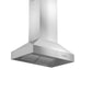 ZLINE Outdoor Approved Island Mount Range Hood in Stainless Steel (697i-304) side, under.