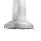 ZLINE Outdoor Approved Island Mount Range Hood in Stainless Steel (697i-304) side.
