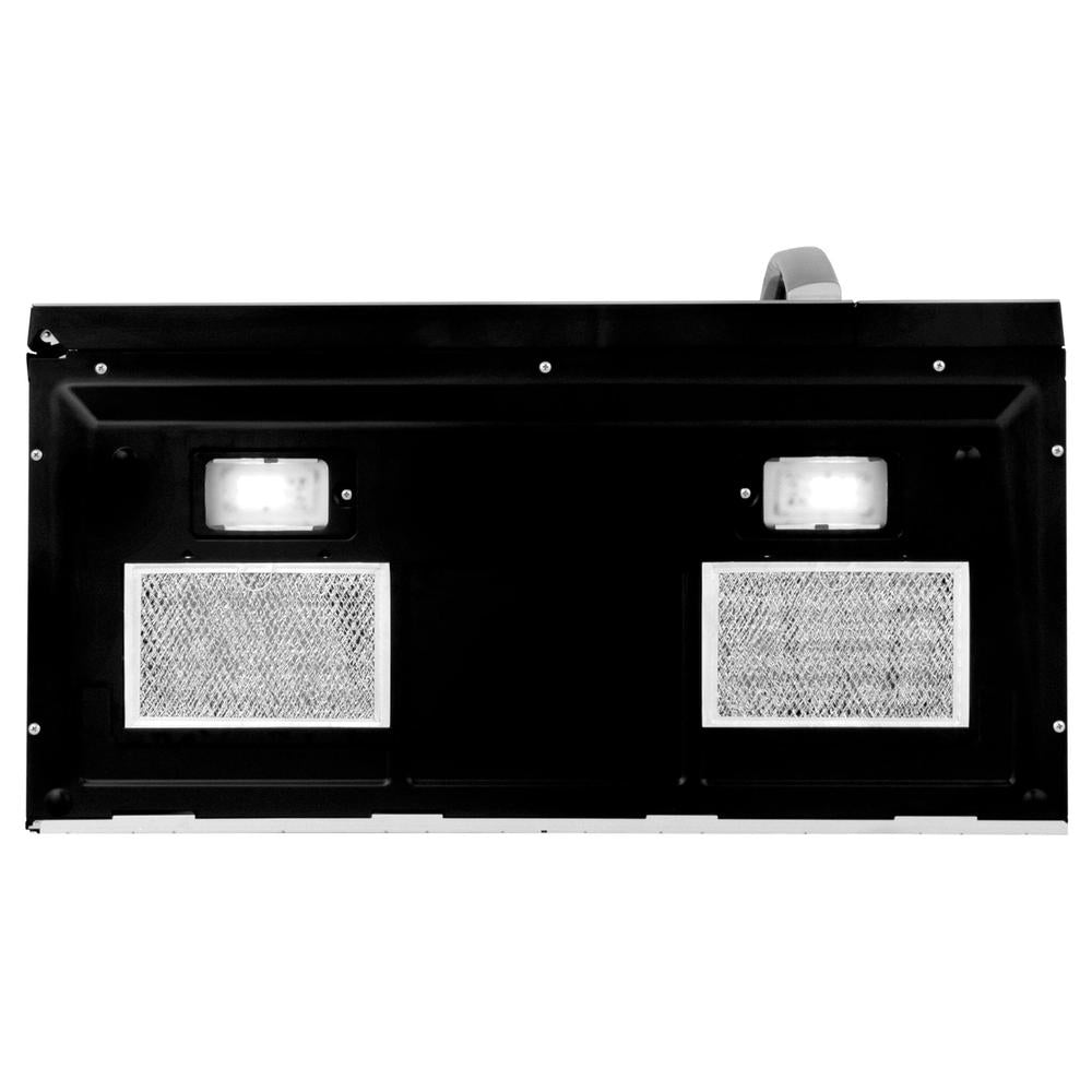 ZLINE's 30 inch over the range microwave (MWO-OTR-30) includes Cooktop Lighting to Easily illuminate your cooking space with 2 built-in lights