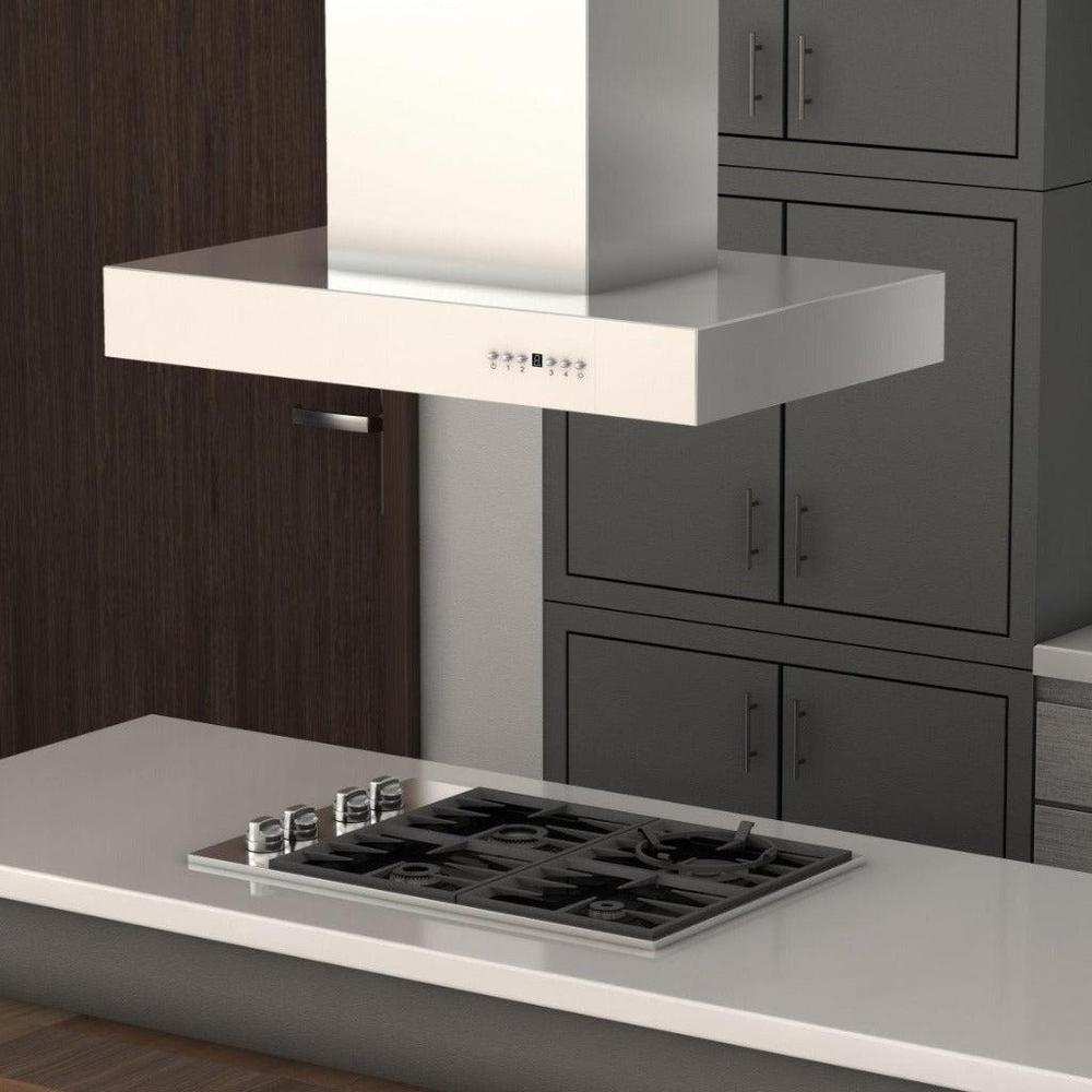 ZLINE Ducted Professional Island Mount Range Hood in Stainless Steel (KECOMi) 