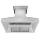 ZLINE Ducted Vent Wall Mount Range Hood in Stainless Steel with Built-in ZLINE CrownSound Bluetooth Speakers (667CRN-BT) 