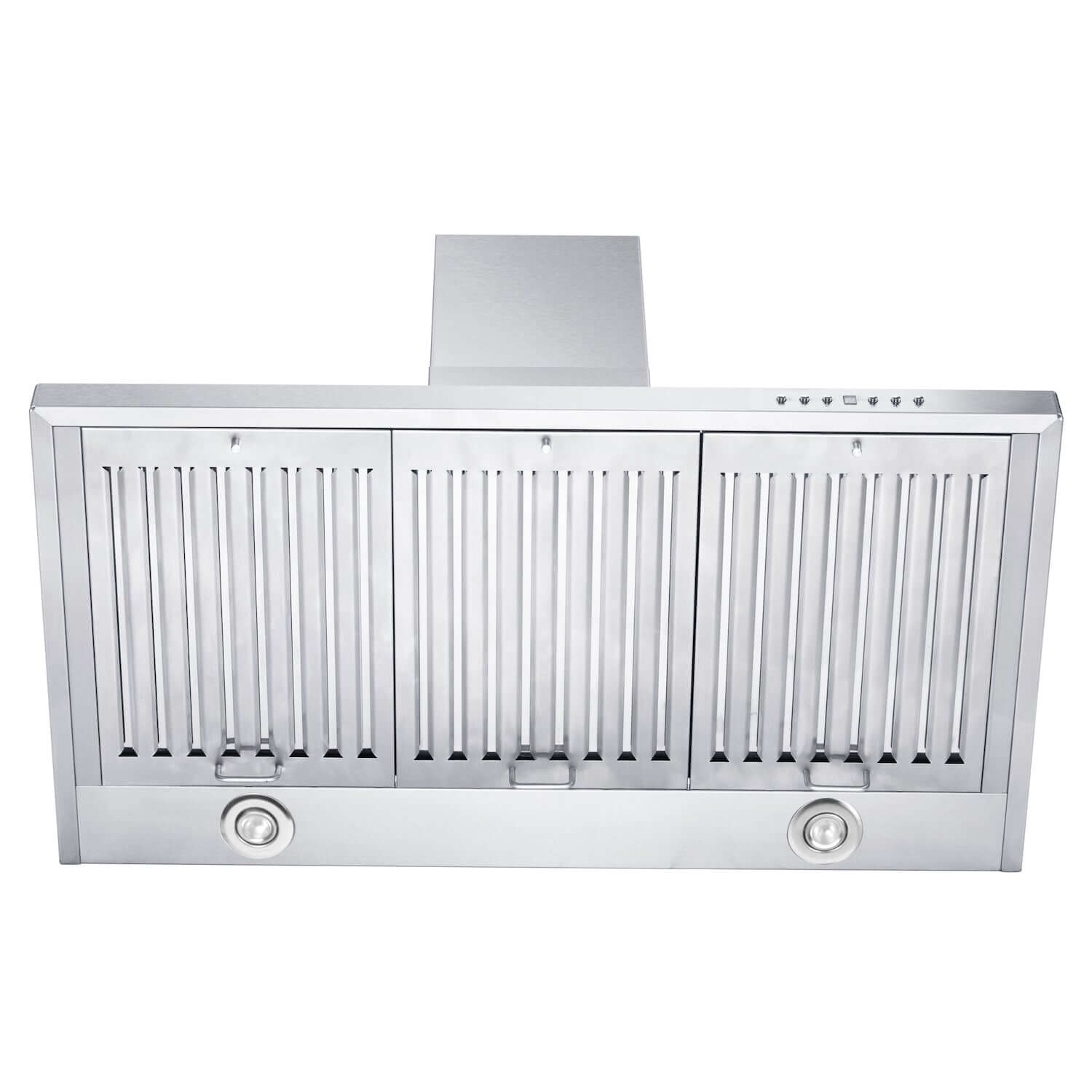 ZLINE Stainless Steel Convertible Vent Wall Mount Range Hood under angle.