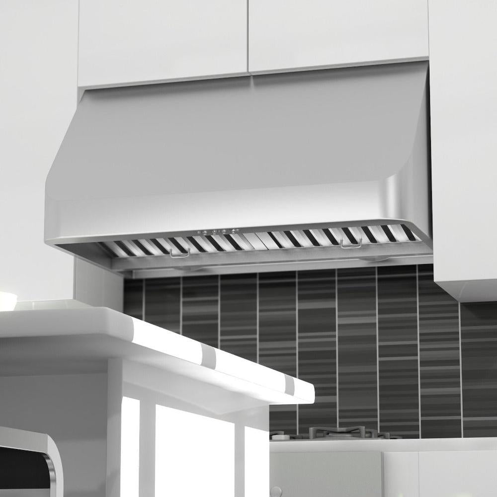 ZLINE Under Cabinet Range Hood in Stainless Steel with Recirculating Options (520) 