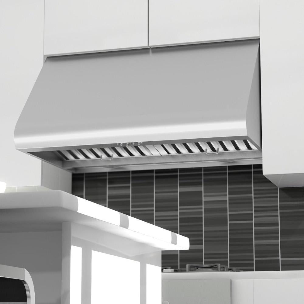 ZLINE Under Cabinet Range Hood in Stainless Steel with Recirculating Options (527) 