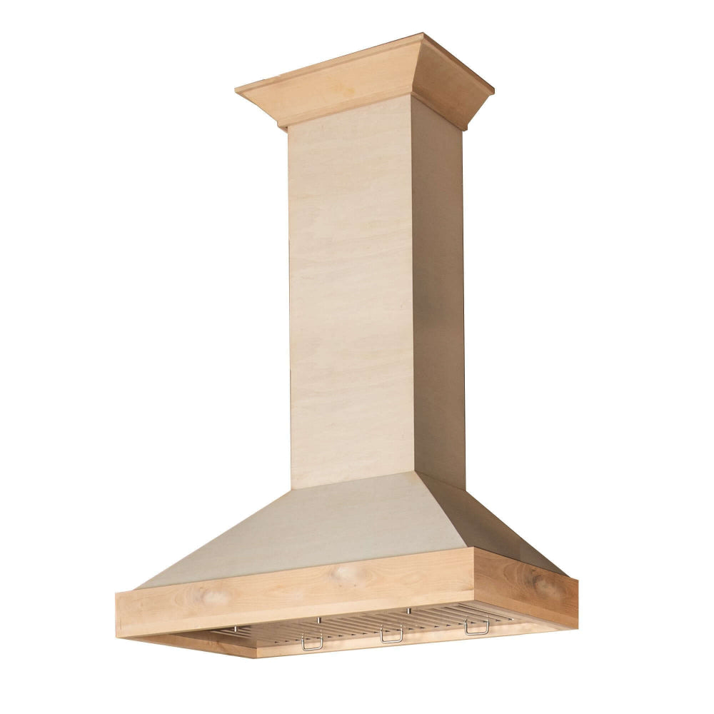 ZLINE Ducted Unfinished Wooden Wall Mount Range Hood (KBUF) main image.