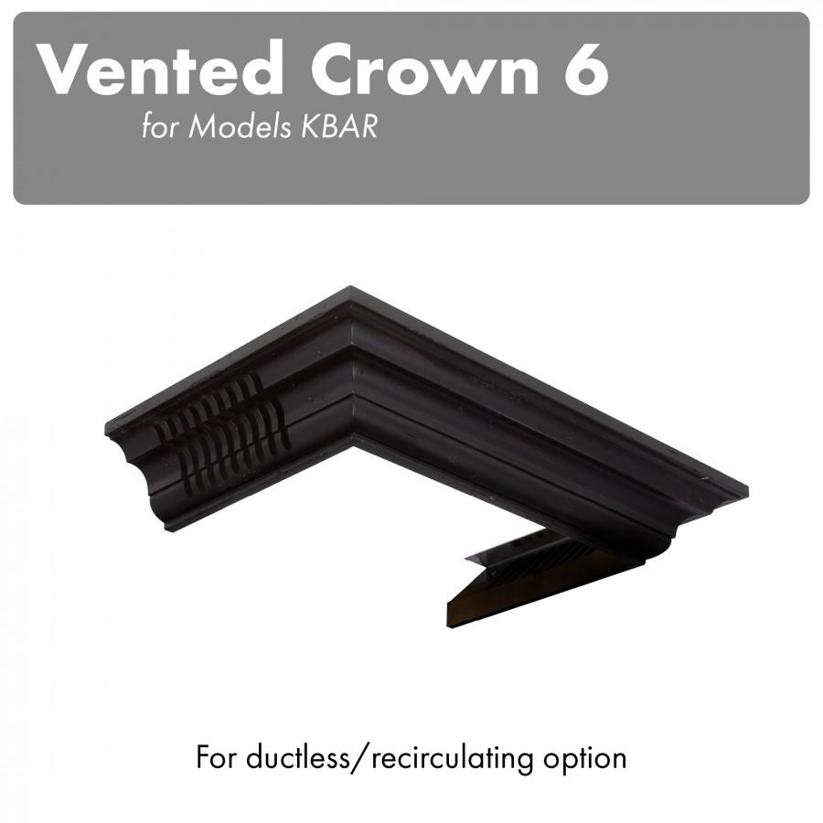 ZLINE Vented Crown Molding for KBAR Wall Mount Range Hoods (CM6V-KBAR) -  The Range Hood Store