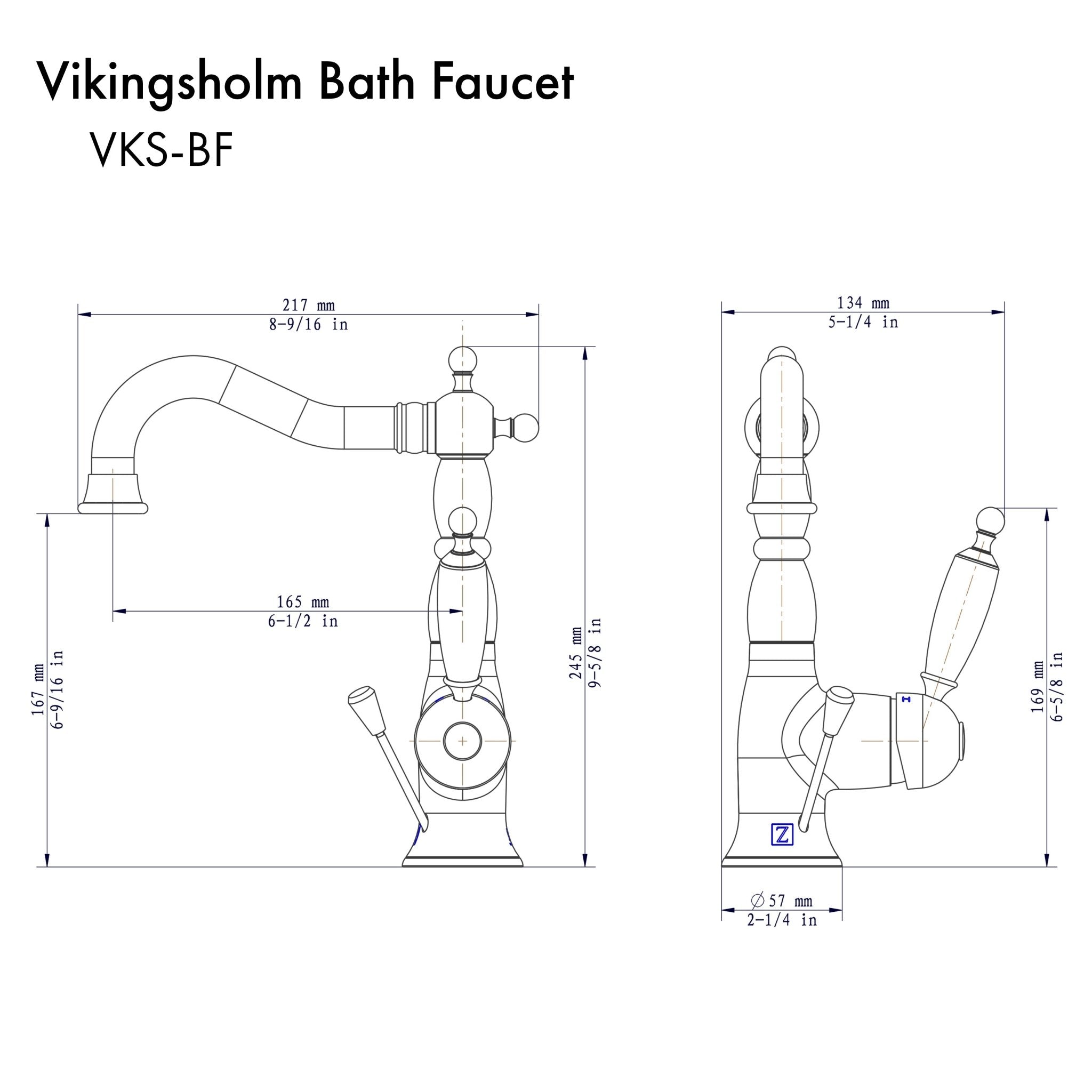 ZLINE Vikingsholm Bath Faucet (VKS-BF) - Rustic Kitchen & Bath - Faucets - ZLINE Kitchen and Bath