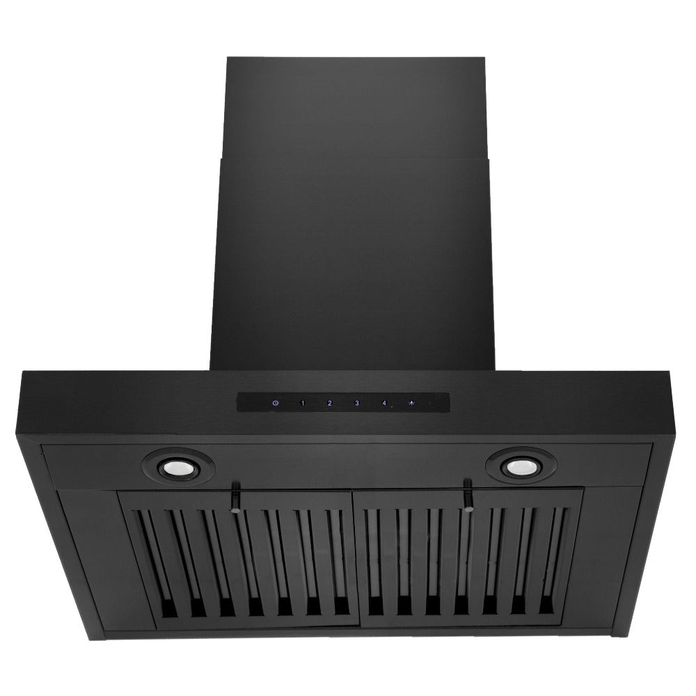 ZLINE Convertible Vent Wall Mount Range Hood in Black Stainless Steel (BSKEN) 