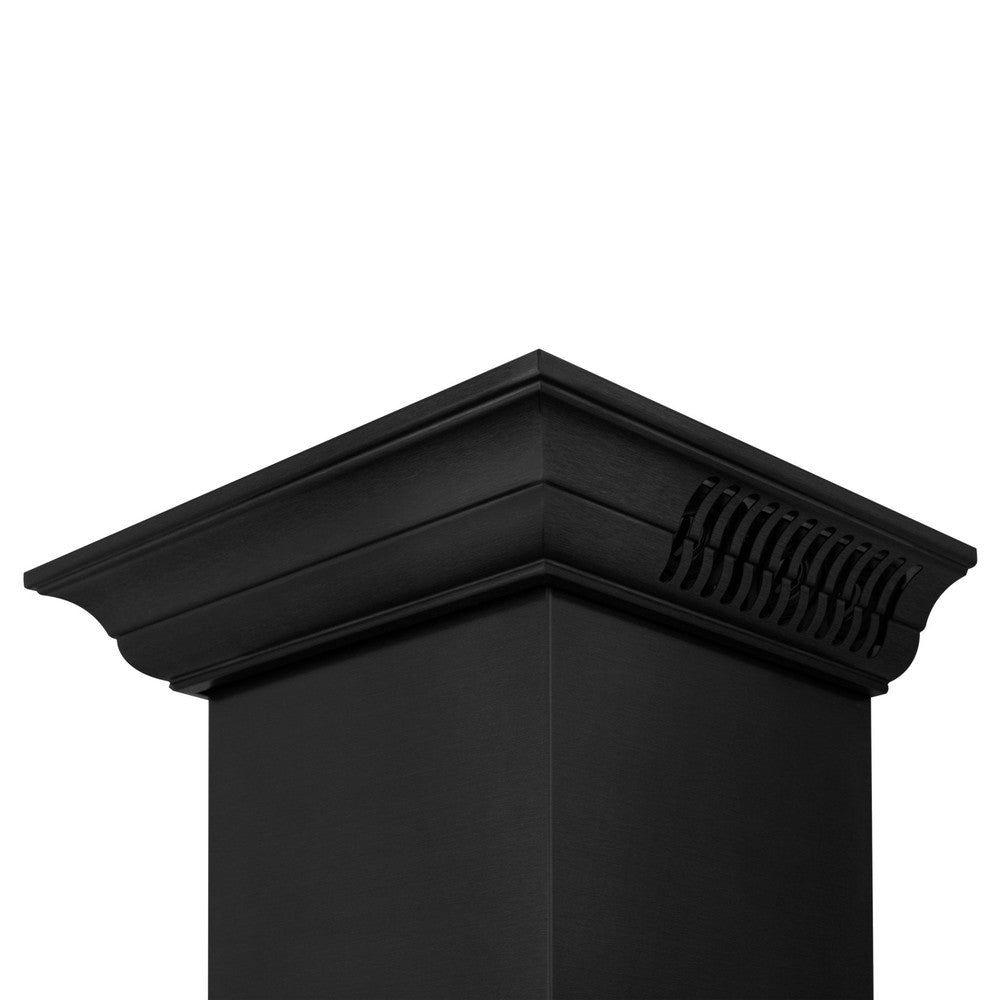ZLINE Wall Mount Range Hood in Black Stainless Steel with Built-in CrownSound® Bluetooth Speakers (BSKBNCRN-BT) - Rustic Kitchen & Bath - Range Hood Accessories - Rustic Kitchen & Bath