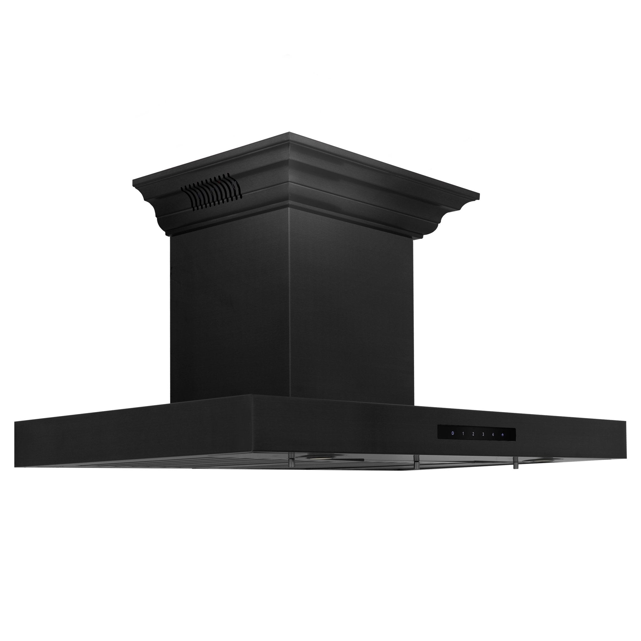 Rustic Kitchen & Bath, ZLINE Wall Mount Range Hood in Black Stainless Steel with Built-in CrownSound® Bluetooth Speakers (BSKENCRN-BT), BSKENCRN-BT-36,