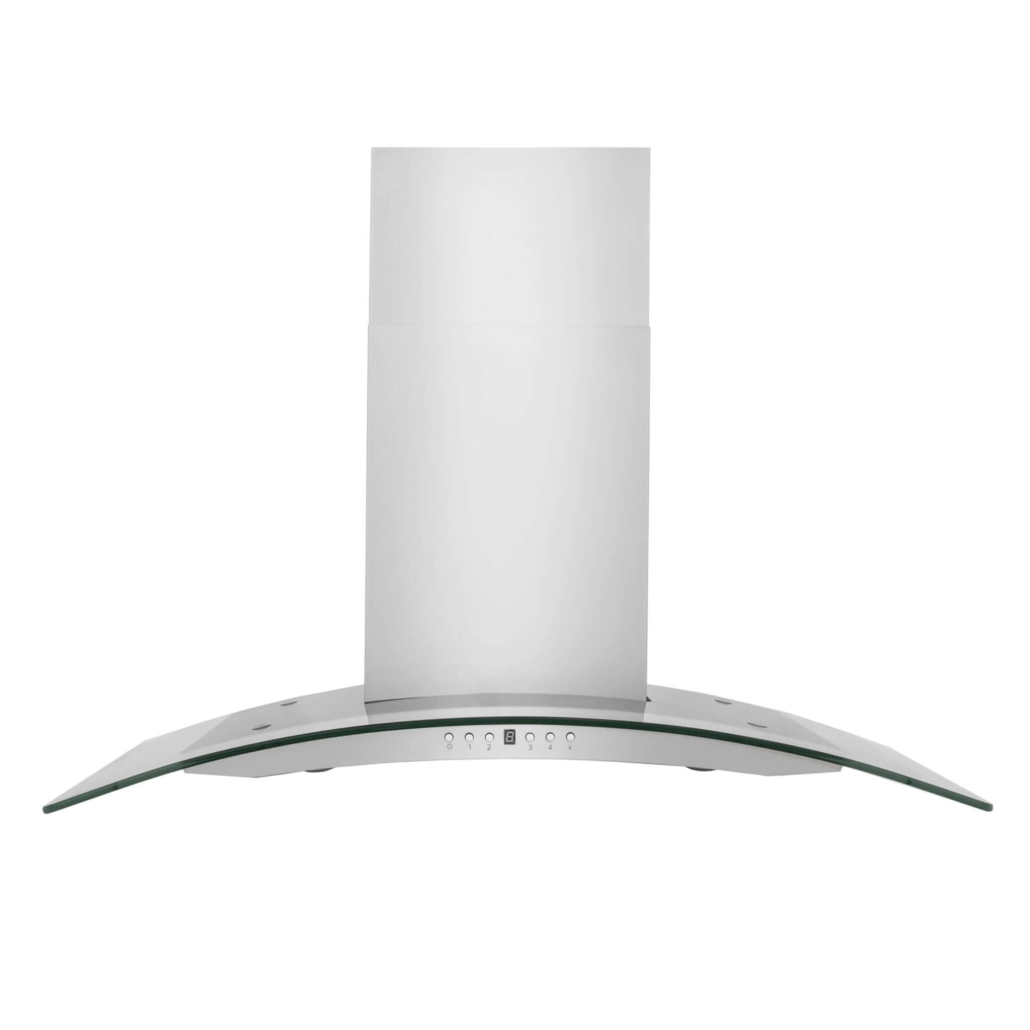 ZLINE Convertible Vent Wall Mount Range Hood in Stainless Steel & Glass (KN4) Front View