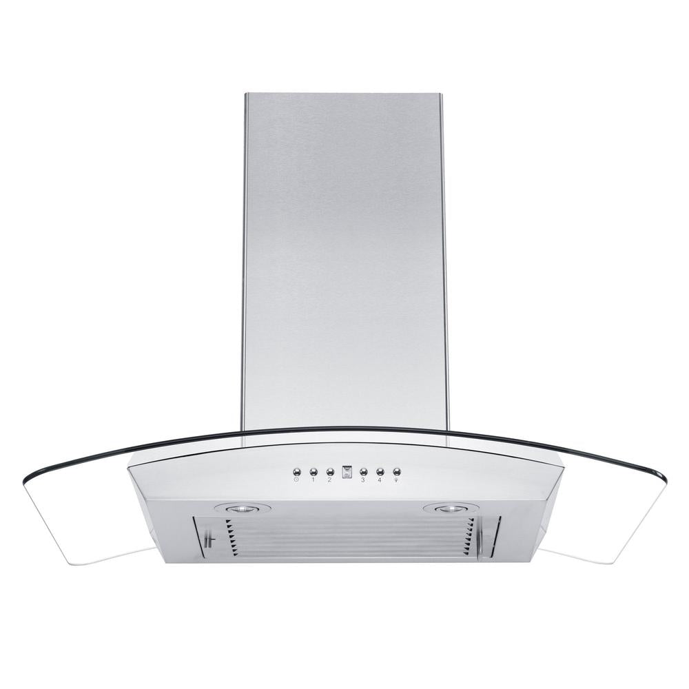 ZLINE Convertible Vent Wall Mount Range Hood in Stainless Steel and Glass (KZ) 