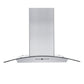 ZLINE Convertible Vent Wall Mount Range Hood in Stainless Steel and Glass with Crown Molding (KZCRN) 