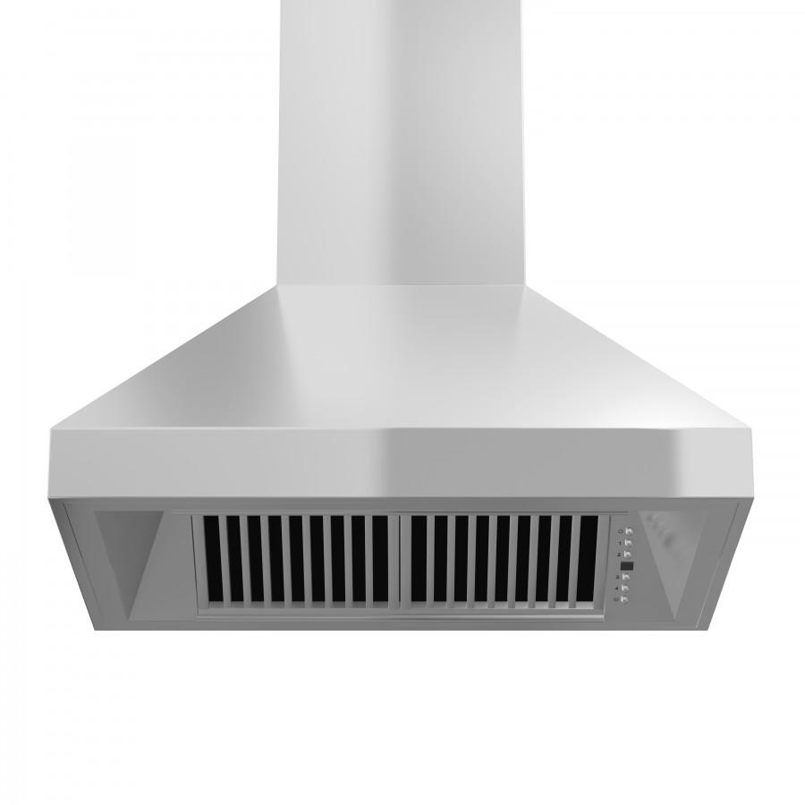 ZLINE Wall Mount Range Hood in Stainless Steel - Includes Remote Blower 400/700CFM Options (597-RD/RS) 