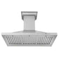 ZLINE CrownSound Ducted Vent Wall Mount Range Hood in Stainless Steel with Built-in Bluetooth Speakers (KBCRN-BT) 