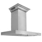 ZLINE Wall Mount Range Hood In Stainless Steel With Built-In ZLINE CrownSound Bluetooth Speakers (KECRN-BT) 